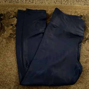 Zyia blue Metallics light n tight leggings